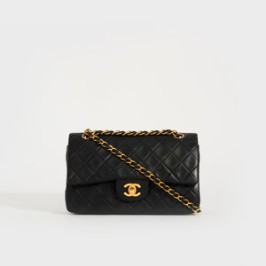 Chanel Black Curved Flap Quilted Lambskin Leather CC Half Moon Flap  Shoulder Bag