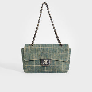 CHANEL Vintage Denim Chocolate Bar Quilted Flap 2000 - 2002 "6 Series" [ReSale]