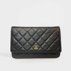 CHANEL Wallet on Chain Caviar Leather Crossbody in Black 2019 [ReSale]