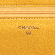 Load image into Gallery viewer, CHANEL Wallet on Chain Caviar Leather Crossbody in Yellow - 2018 [ReSale]