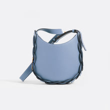 Load image into Gallery viewer, CHLOÉ Darryl Small Leather Shoulder Bag in Ash Blue