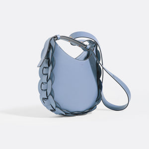 CHLOÉ Darryl Small Leather Shoulder Bag in Ash Blue