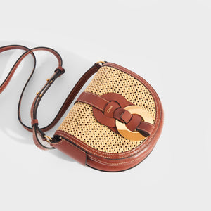 CHLOÉ Darryl Small Raffia Shoulder Bag