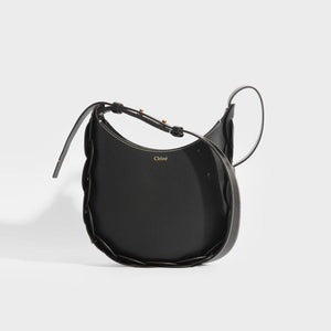 CHLOE Darryl Small Leather Shoulder Bag in Black ReSale COCOON