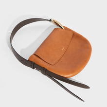 Load image into Gallery viewer, Top view of the CHLOÉ Kiss Hobo Shoulder Bag in Tan leather