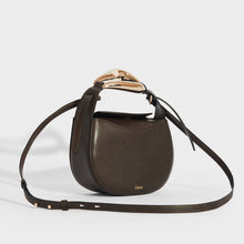 Load image into Gallery viewer, CHLOÉ Kiss Small Leather Tote in Dark Brown [ReSale]