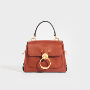 CHLOÉ Mini Tess Day Shoulder Bag in Brown