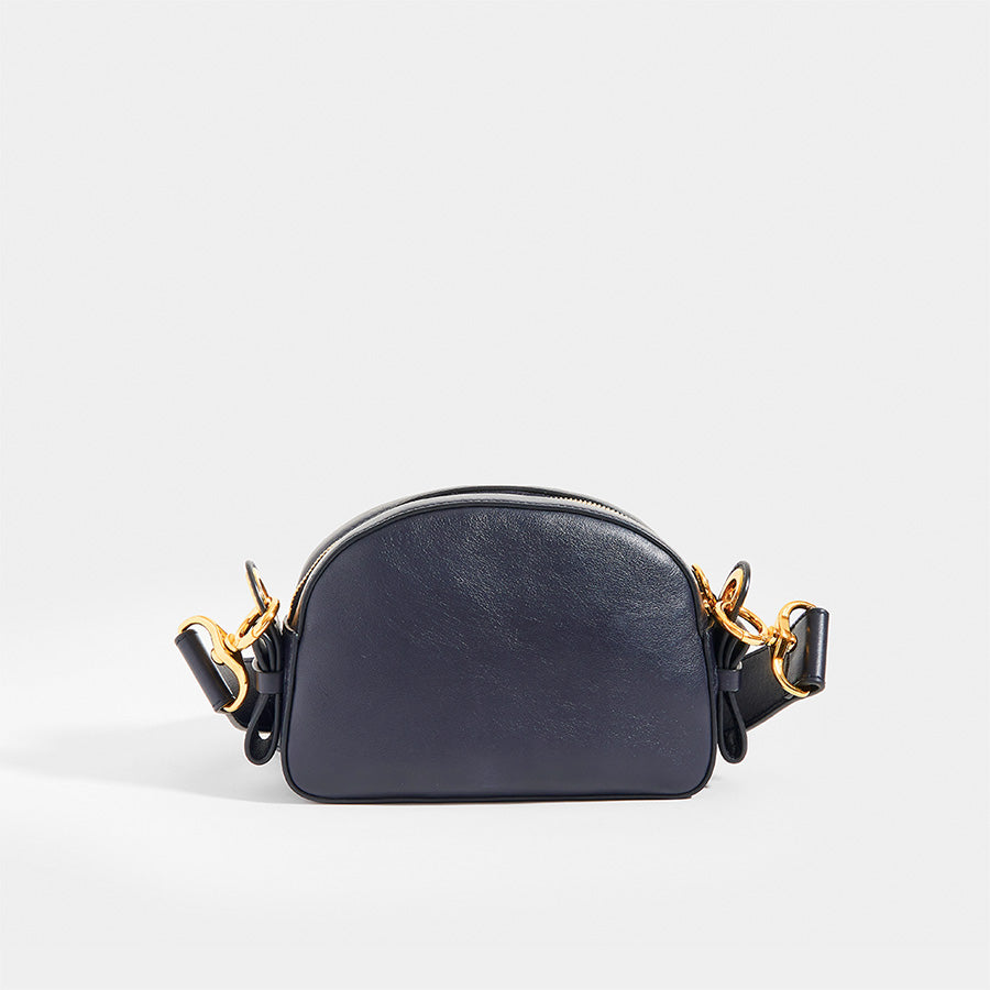 Chloé studded embroidered leather shoulder bag on sale