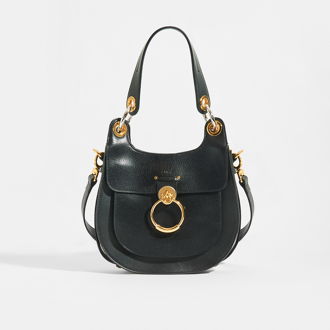 Tess Hobo in Black Leather [Resale]