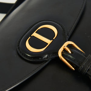 CHRISTIAN DIOR Medium Bobby Bag in Black Leather