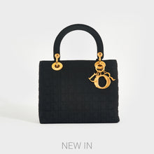 Load image into Gallery viewer, CHRISTIAN DIOR Medium Lady Dior Bag in Black Nylon [ReSale]
