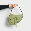 Saddle Bag in Cedar Green Grained Calfskin
