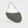 Trotter Saddle Canvas Shoulder Bag in Black