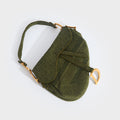 Trotter Saddle Canvas Shoulder Bag in Khaki