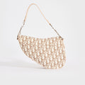 Trotter Saddle Shoulder Bag in White and Brown 2004