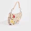 Trotter Saddle Shoulder Bag in White and Brown 2004