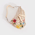 Trotter Saddle Shoulder Bag in White and Brown 2004