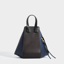 Load image into Gallery viewer, LOEWE Hammock Small Tote in Chocolate/Navy