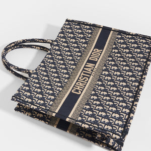 DIOR Book Tote Oblique in Blue - Top View