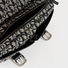 Load image into Gallery viewer, CHRISTIAN DIOR Vintage Trotter Canvas Shoulder Bag in Black