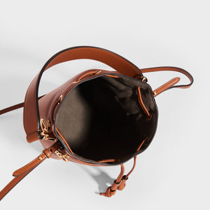 FENDI Mon Tresor Mini Leather Bucket Bag