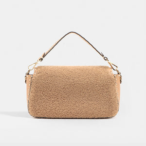 FENDI Baguette Sheepskin Bag in Beige