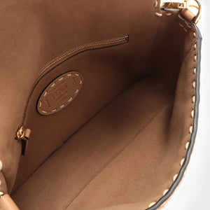 FENDI Baguette Sheepskin Bag in Beige