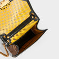 Kan U Small Shoulder Bag in Brown/Black Leather