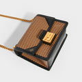 Kan U Small Shoulder Bag in Brown/Black Leather