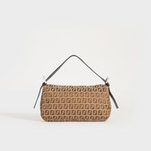 Load image into Gallery viewer, FENDI Mamma Baguette Zucchino Canvas Shoulder bag in Beige
