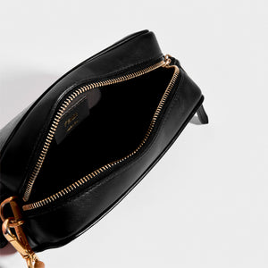 FENDI Mini Camera Case Crossbody Bag in Multicolour Canvas With Black