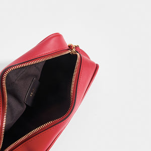 FENDI Mini Camera Crossbody Bag in Red Leather