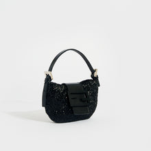 Load image into Gallery viewer, FENDI Mini Croissant Beaded Bag in Black