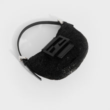 Load image into Gallery viewer, FENDI Mini Croissant Beaded Bag in Black