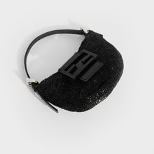Load image into Gallery viewer, FENDI Mini Croissant Beaded Bag in Black [ReSale]