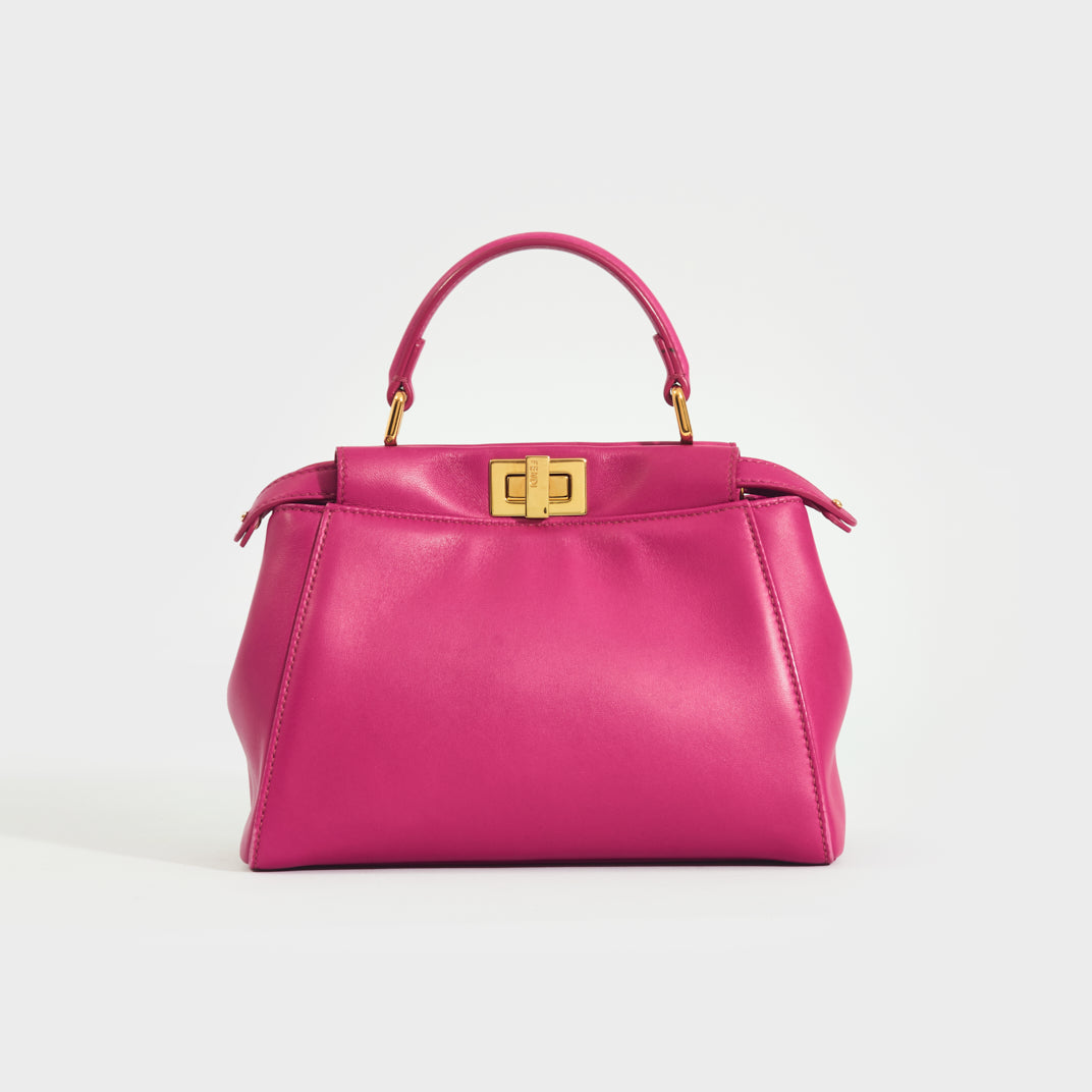 FENDI Mini Peekaboo Handbag in Pink
