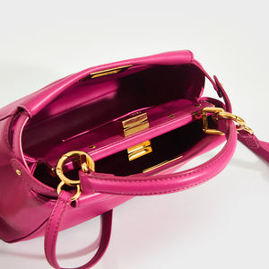 FENDI Mini Peekaboo Handbag in Pink