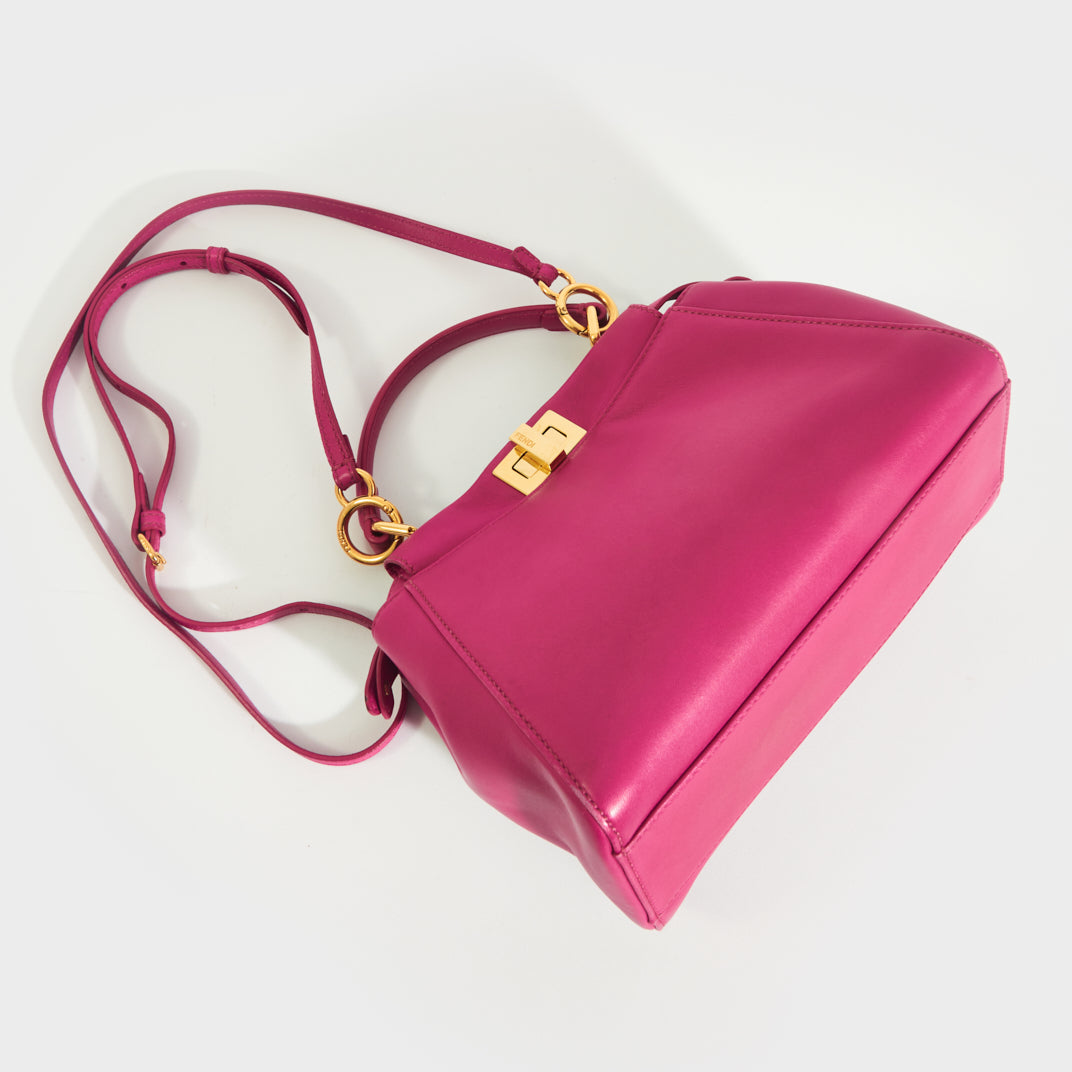 FENDI Mini Peekaboo Handbag in Pink