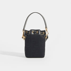 FENDI Mon Tresor Mini FF Logo Bucket Bag