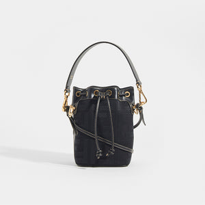 FENDI Mon Tresor Mini FF Logo Bucket Bag