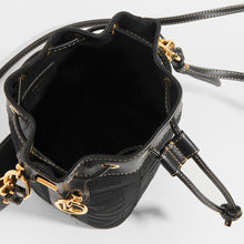 Load image into Gallery viewer, FENDI Mon Tresor Mini FF Logo Bucket Bag