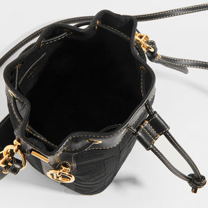 FENDI Mon Tresor Mini FF Logo Bucket Bag