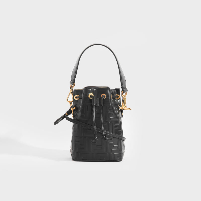 Mon Trésor Mini Bucket Bag in Black