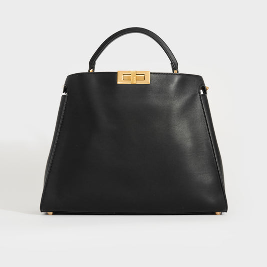 Peekaboo Essentially Nappa Leather Handbag in Black