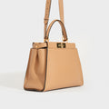 Peekaboo Medium Handbag in Beige