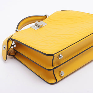 FENDI Peekaboo ISeeU Mini Leather Bag in Yellow