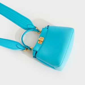 FENDI Peekaboo Iconic XS in Light Blue Nappa Leather