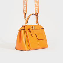 Load image into Gallery viewer, FENDI Peekaboo Mini Pockets Leather Bag in Orange