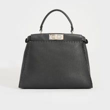 Load image into Gallery viewer, FENDI Peekaboo Selleria Leather Handbag in Grey