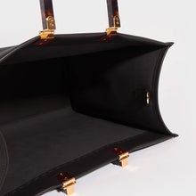 Load image into Gallery viewer, FENDI Sunshine Logo-Debossed Leather Tote Bag in Black